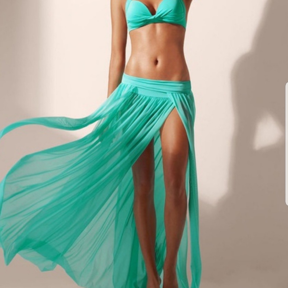 LONG SKIRT SWIM SUIT COVER UP